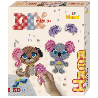 Hama strijkkralen 2500 stuks 3d dieren salon | 2 stuks