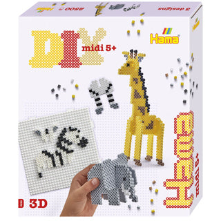 Perle da stiro Hama 2500 pezzi Safari 3D