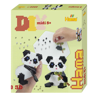 Hama strykpärlor 3D panda set 2500 stycken