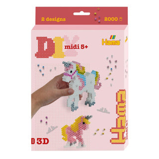 Hama Iron Perlen 3d Eenhoorn Set 2000 Papes