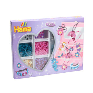 Hama ironing beads 2400 pieces jewelry set purple