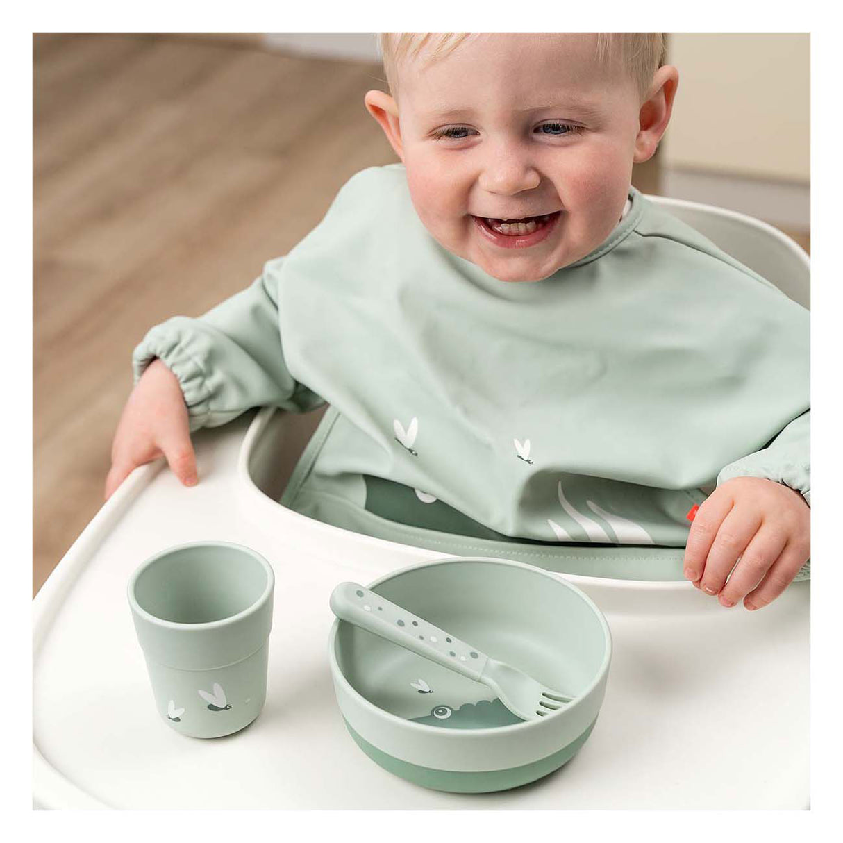 Done by deer food bowl crocodile green