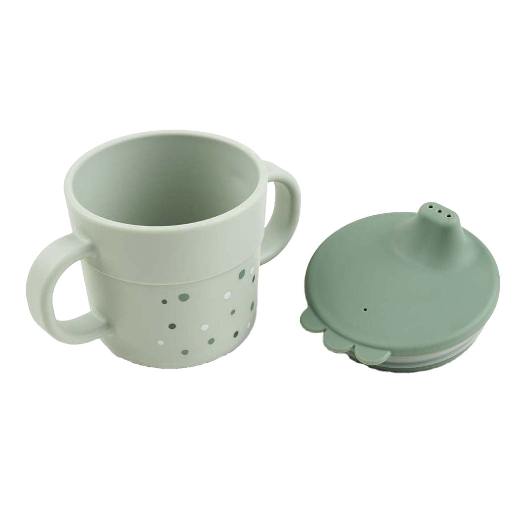 Done by deer spout cup cheerful dots green, 215ml
