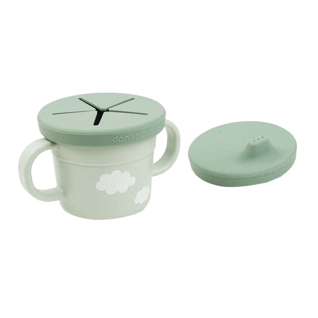 Done by deer snack spout cup croco green, 215ml