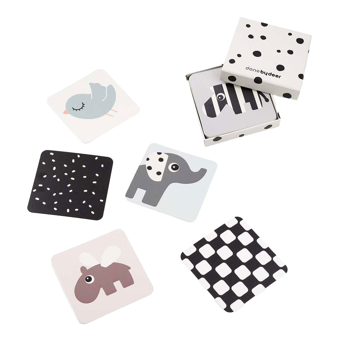 Von Hirschbabykontrastkarten -Hirschfreunden erledigt, 10st.