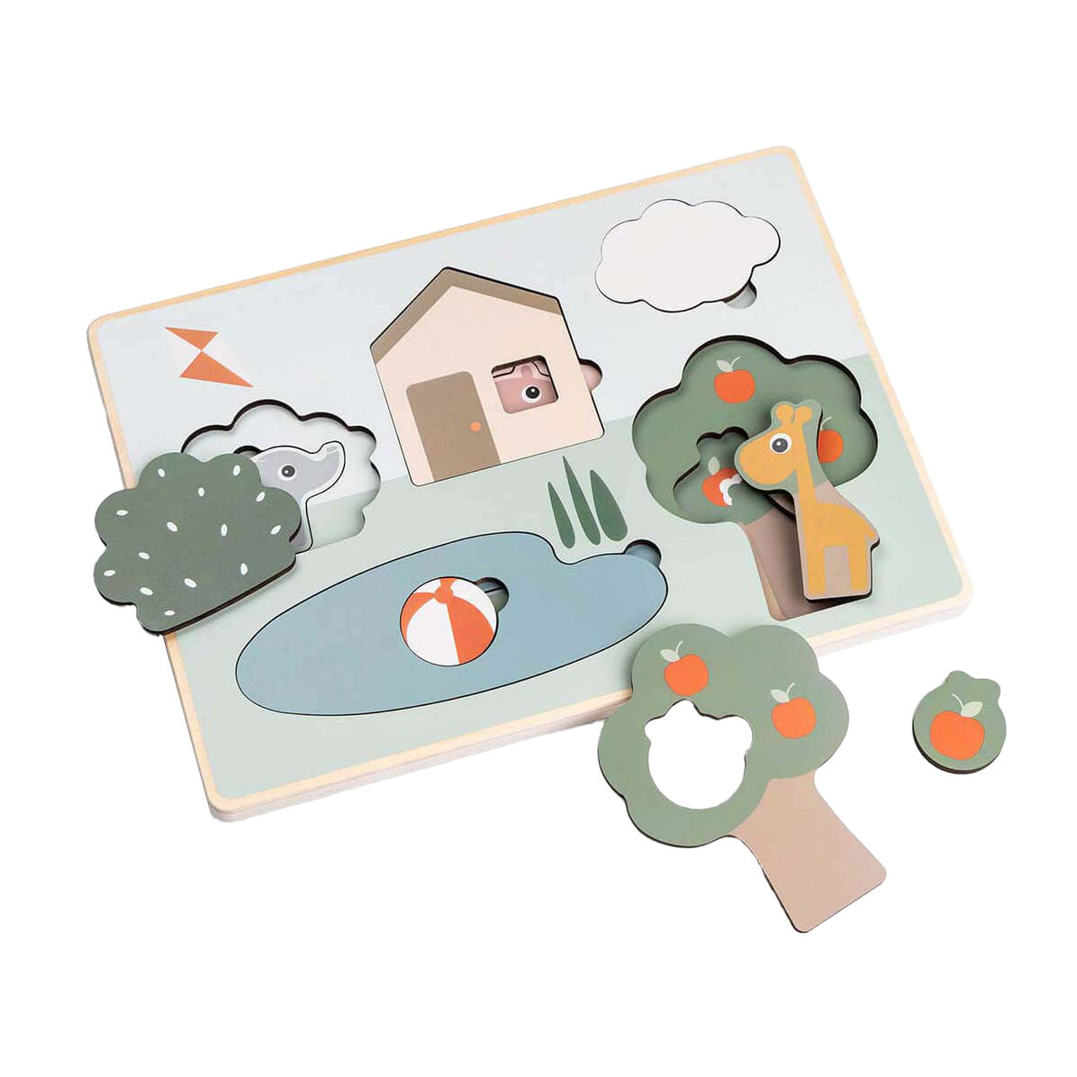 Feito por quebra-cabeça de camada de madeira de cervo, 10 unid.