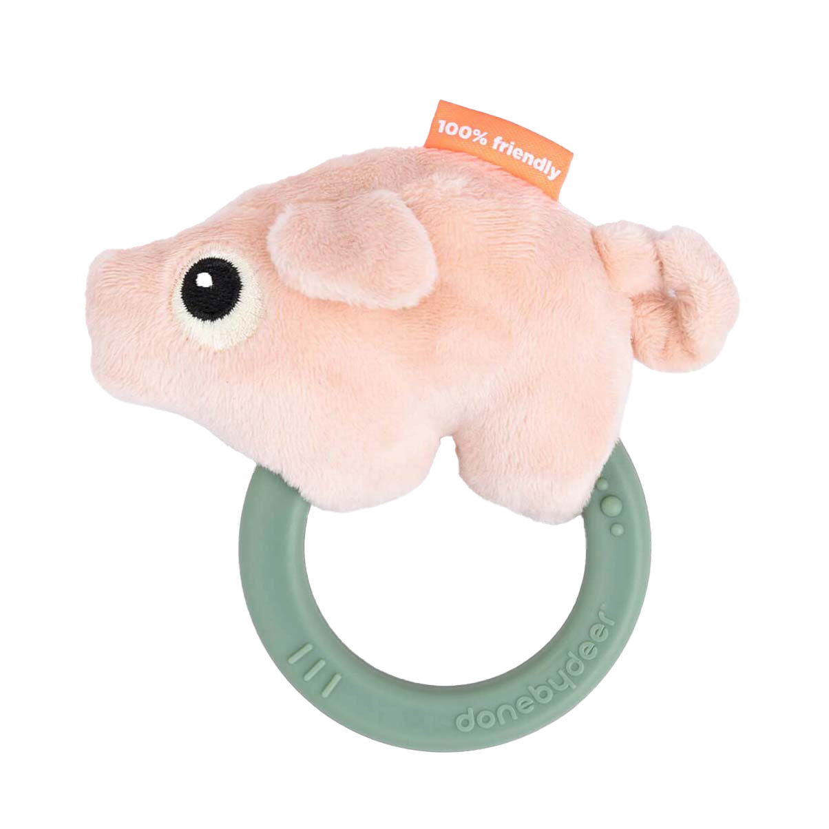 Изработено от елен сензорна дрънкалка пръстен за зъби pigee