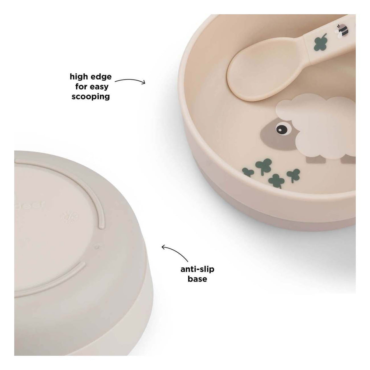 Fait par l'échelle de consommation de cerfs petits beige de ferme