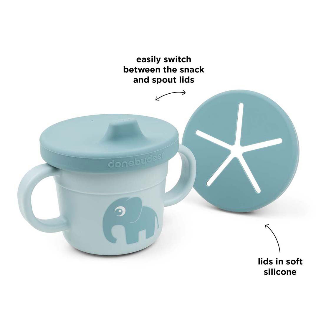 Done by deer spout cup elphee blue, 215ml