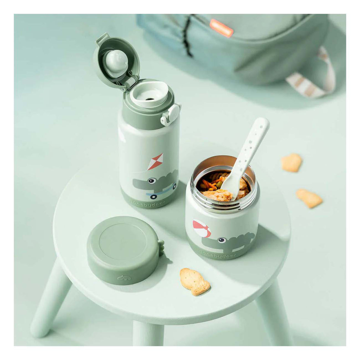 Done by deer geïsoleerde drinkfles playground - groen