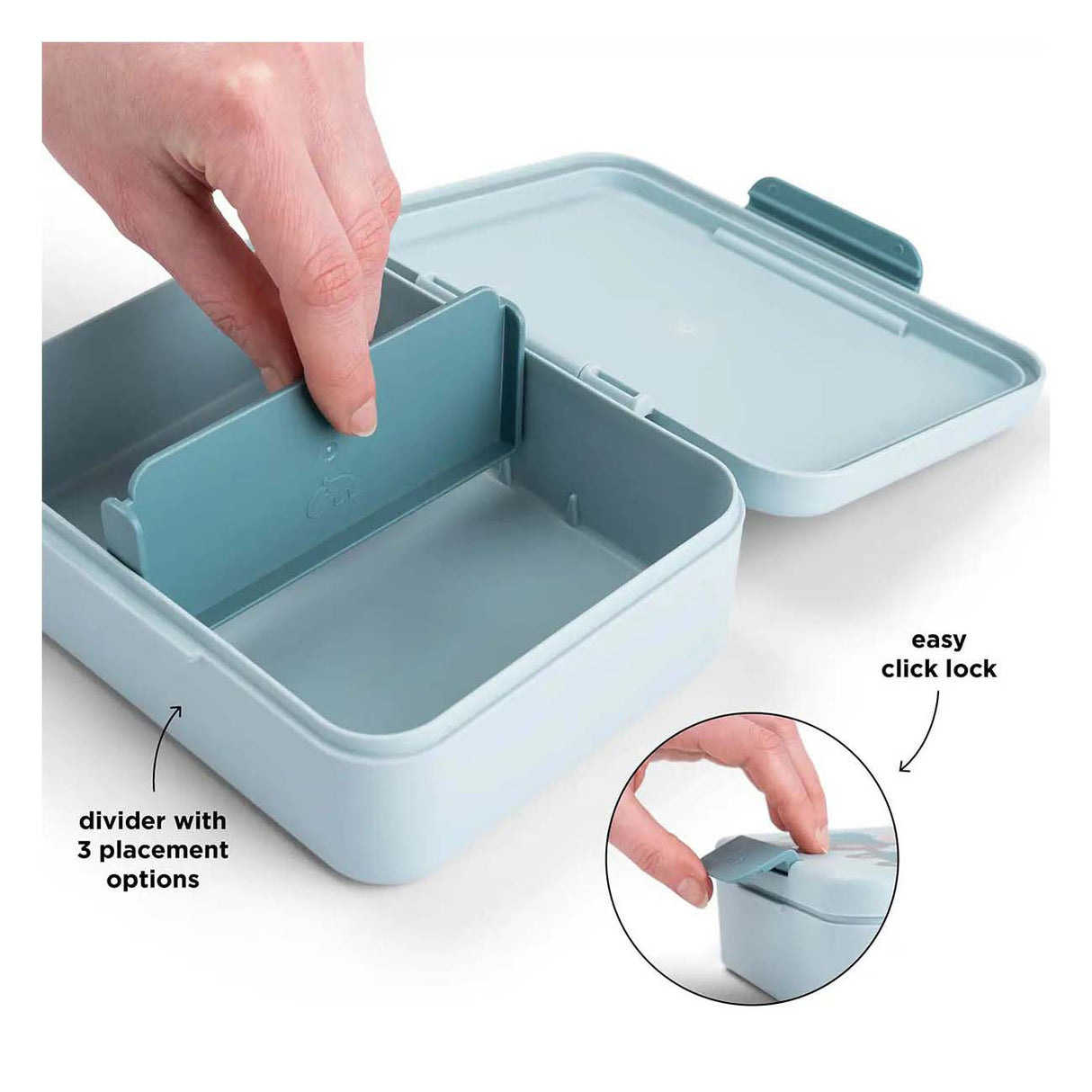 Done by deer broodtrommel met vakken - blauw