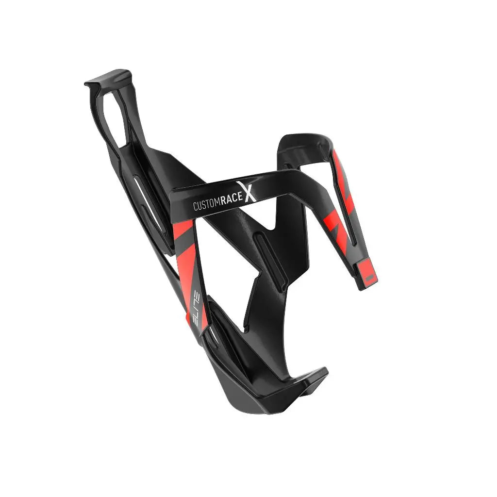 Elite bottle cage custom race custom race 74mm bottle cage black red