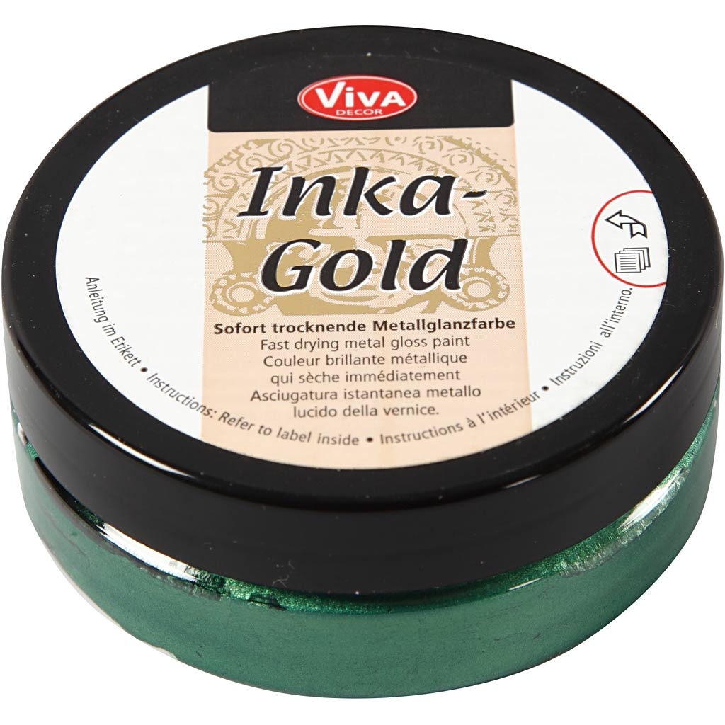 Creativ company inka-gold, emerald , 50 ml 1 doosje