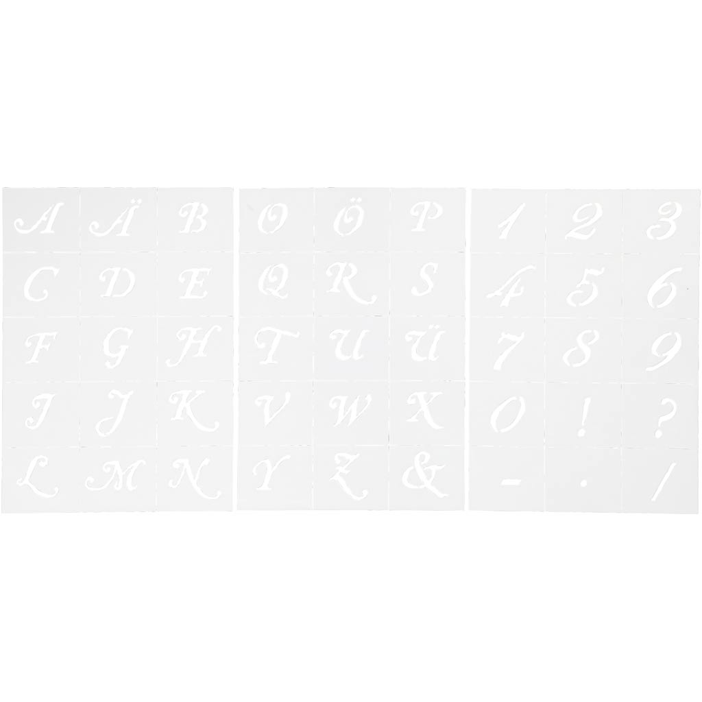 Modello di lettere e numeri dell'azienda creativa