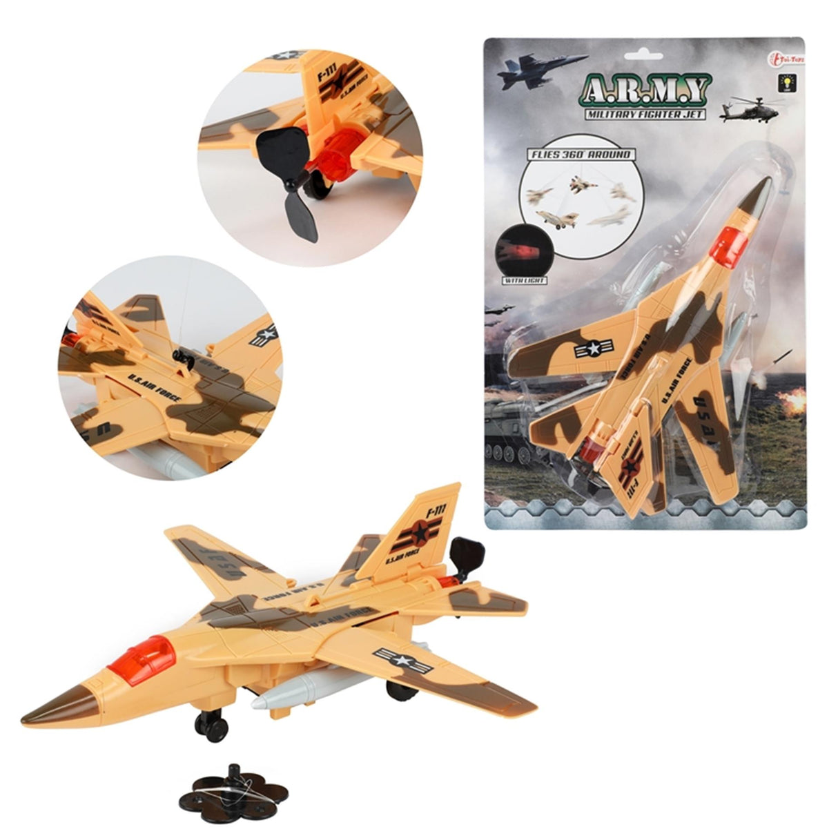 Toi-toys toi toys straaljager militair met licht