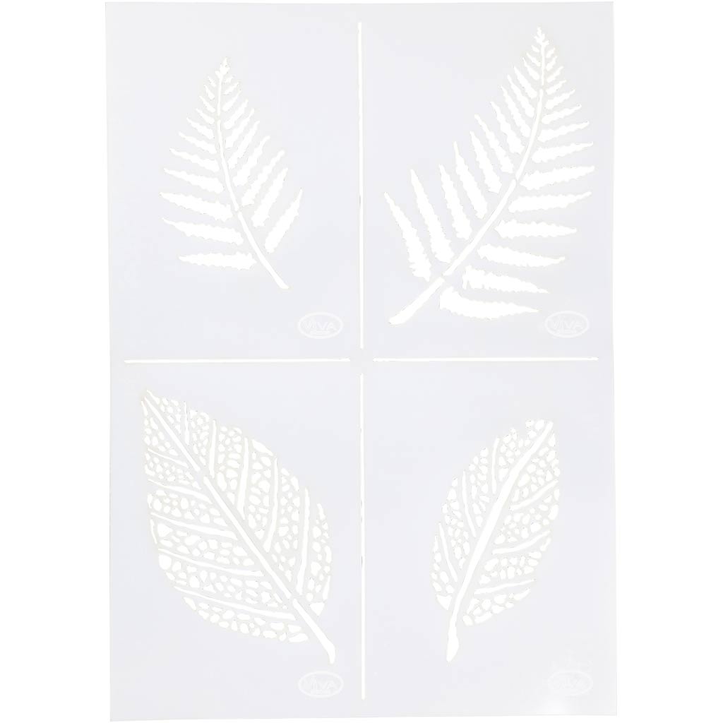 Creativ company flexible template, leaves, A4, sheet 210x297 mm, 1 piece