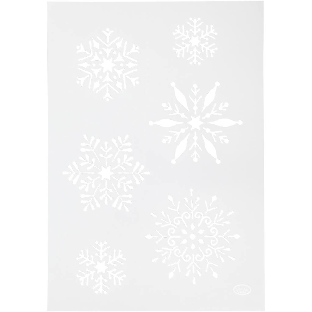Viva decor flexible template, snowflake, A4, sheet 210x297 mm, 1 piece