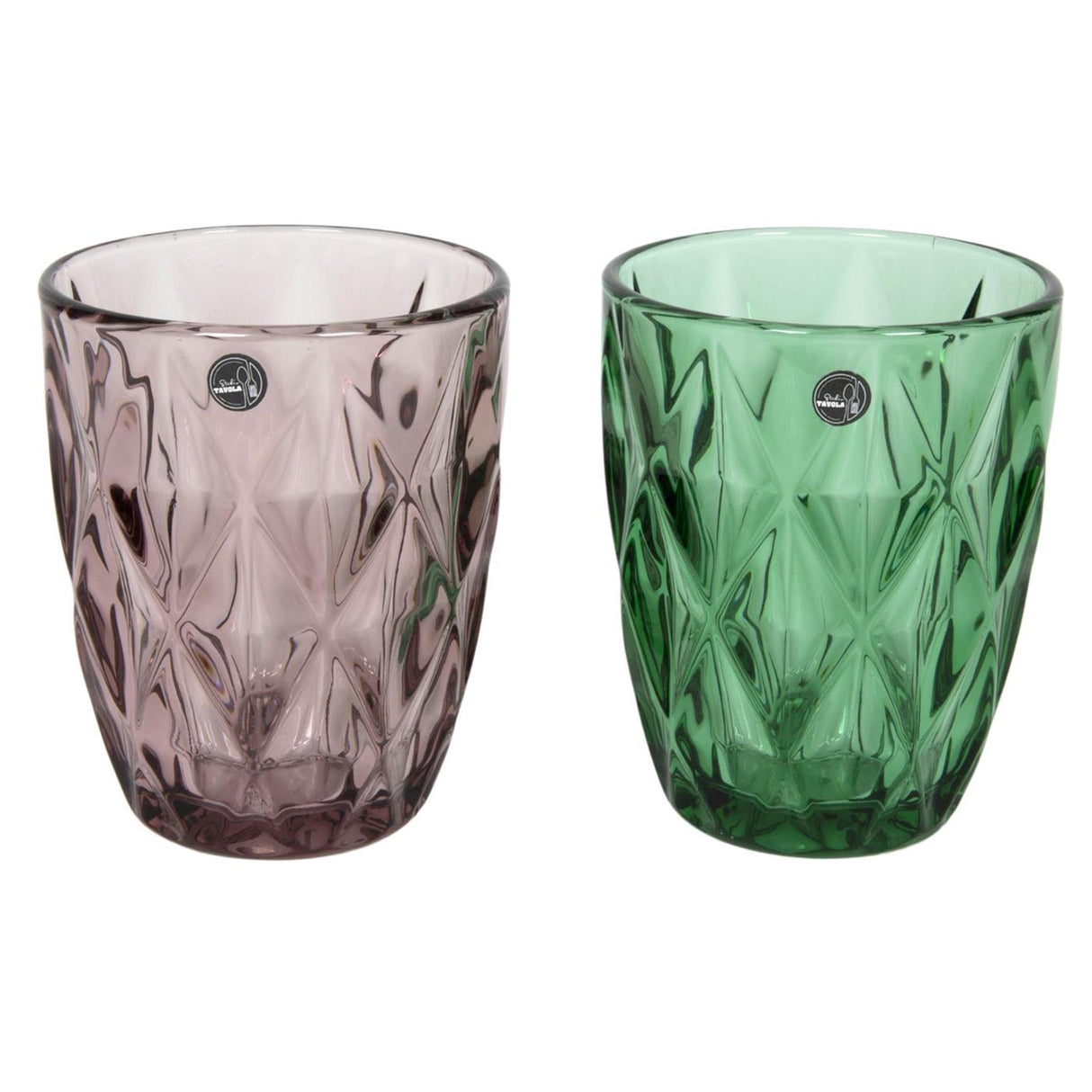 Drinkglas met relief 300ml doos a 8 ø8cm