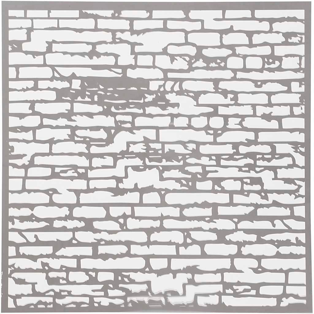 Creativ company template, stone wall, size 30.5x30.5 cm, thickness 0.31 mm, 1 sheet