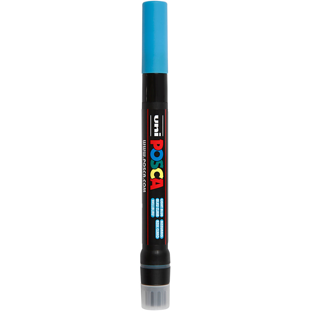 Uni-posca posca marker, size pcf350, line width 1-10 mm, brush, light blue, 1 piece
