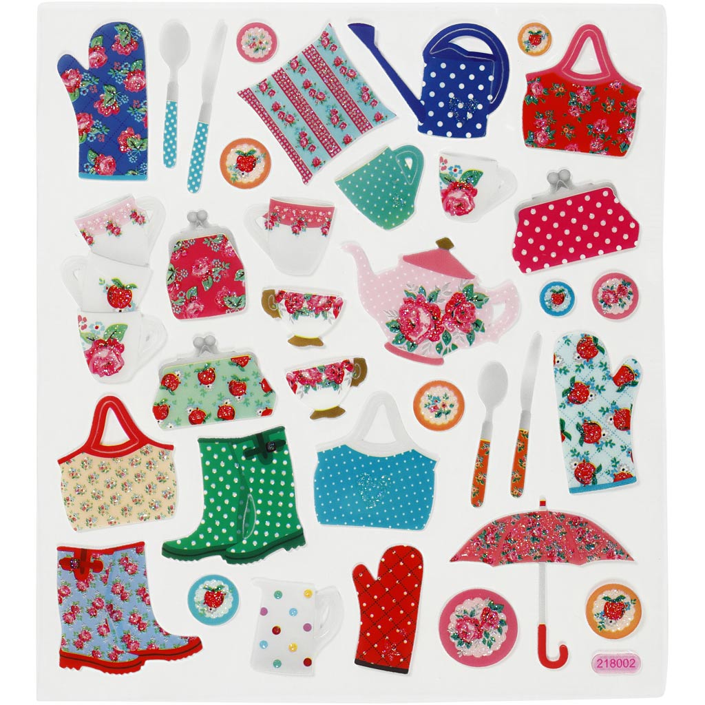 Creativ company stickers, garden life, sheet 15x16.5 cm, 1 sheet