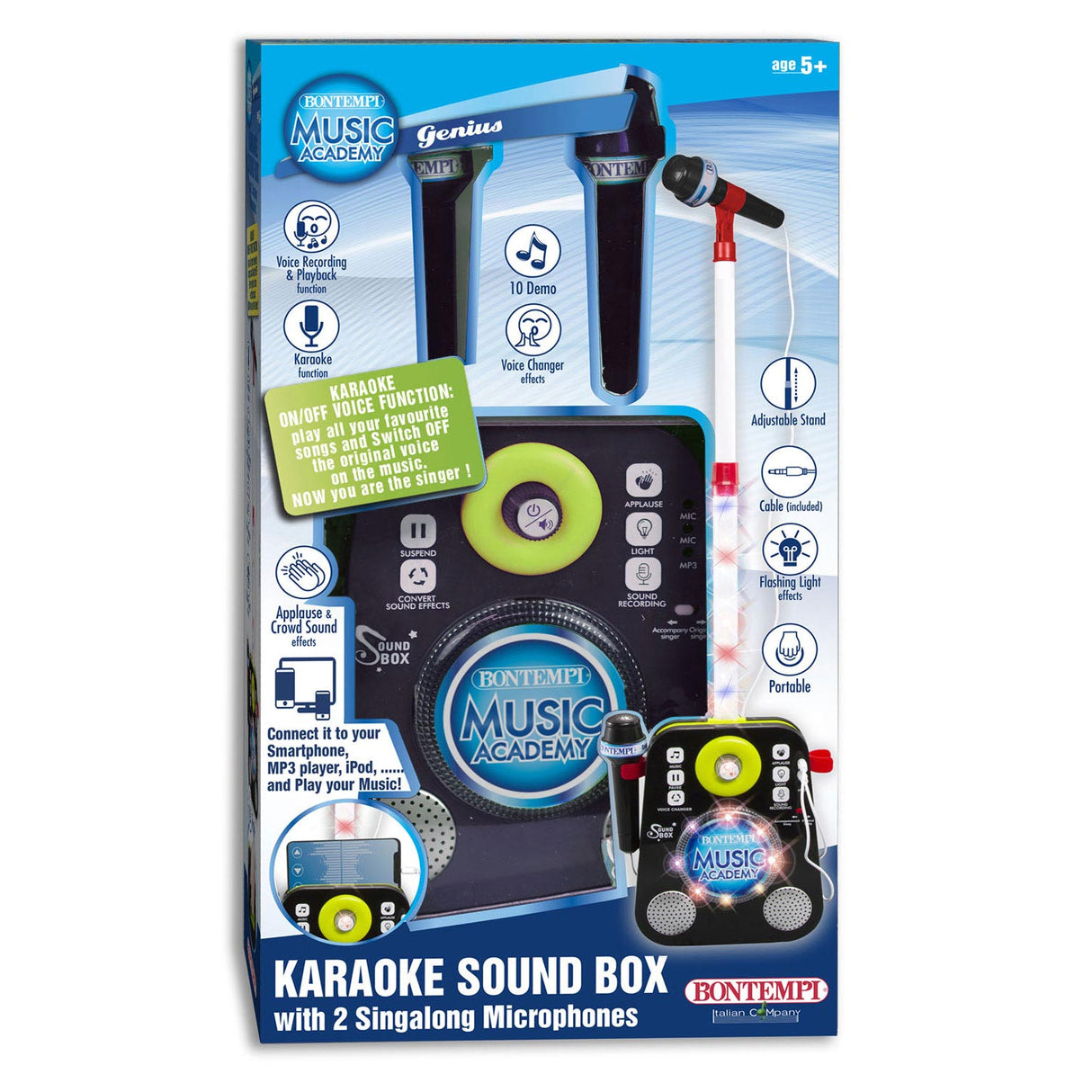 Altavoz Bontempi con 2 micrófonos