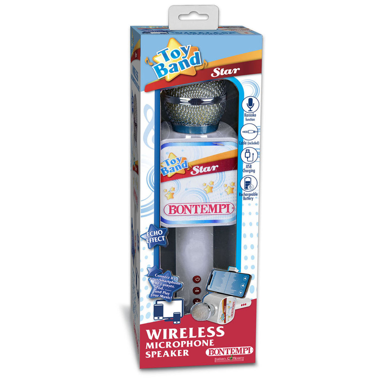 Micrófono de karaoke inalámbrico de Bontempi