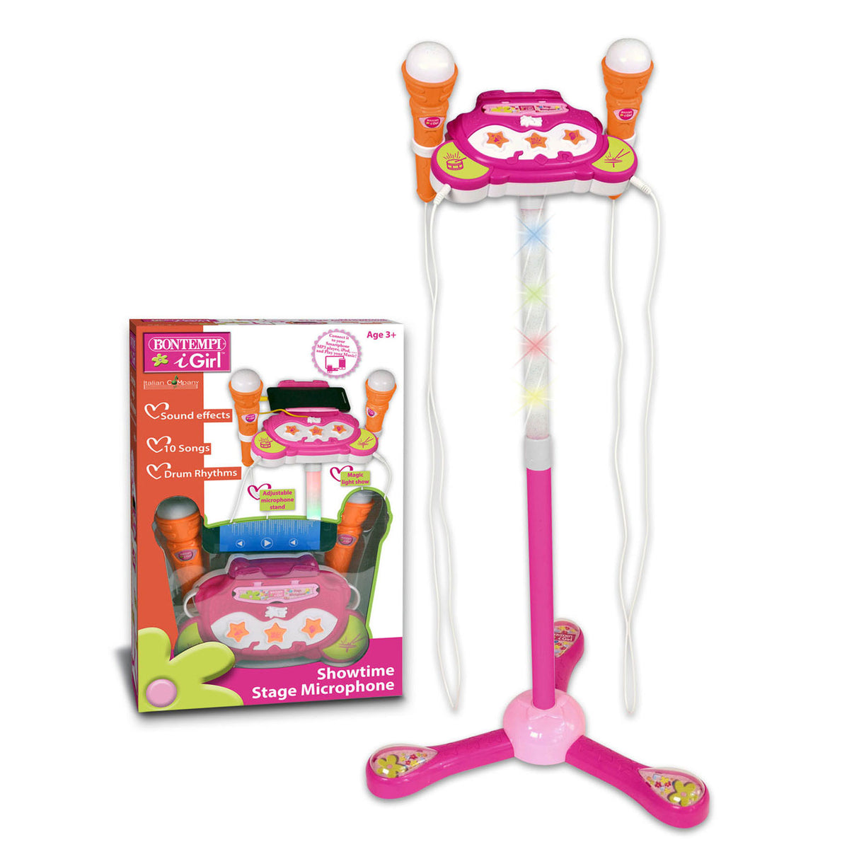 Bontempi stage microfoon roze