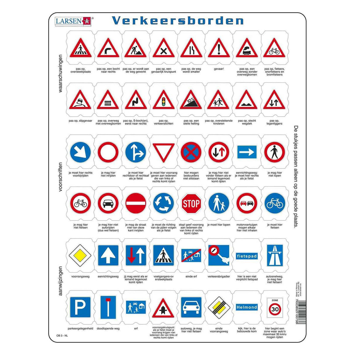 Selecta Larsen trafikkskilt, 48stk.