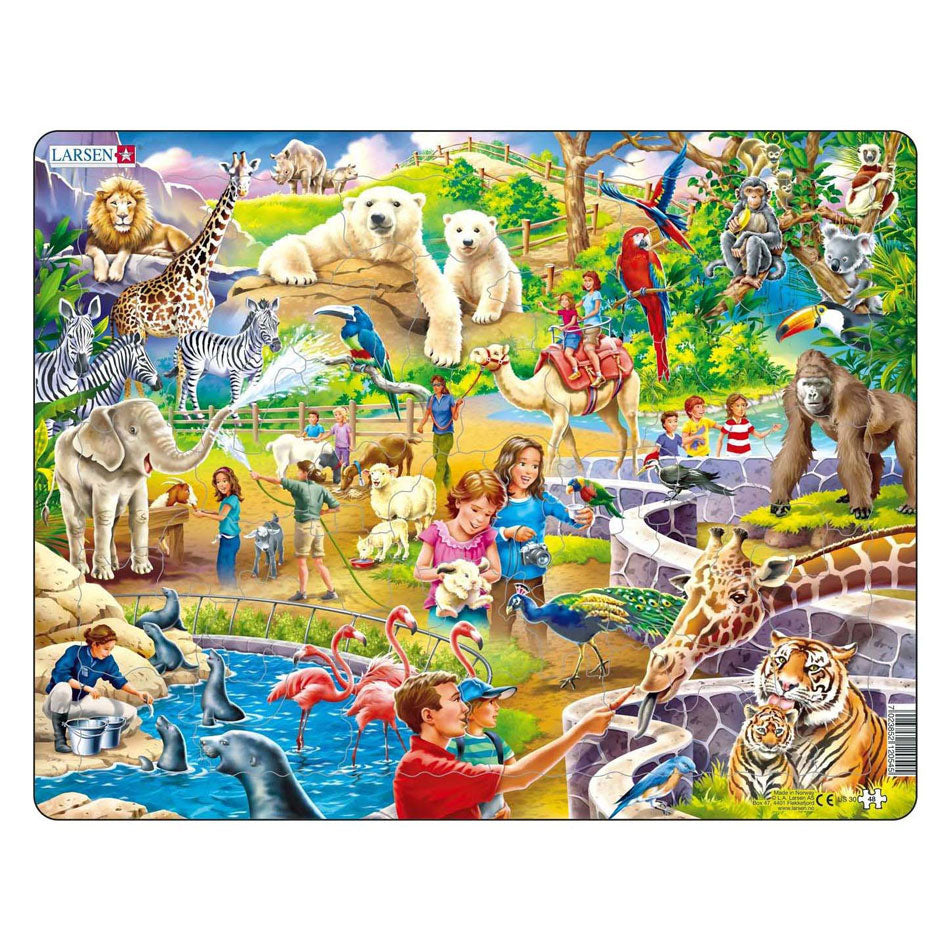 Selecta Larsen Pluzzle Animals - en el zoológico, 48.