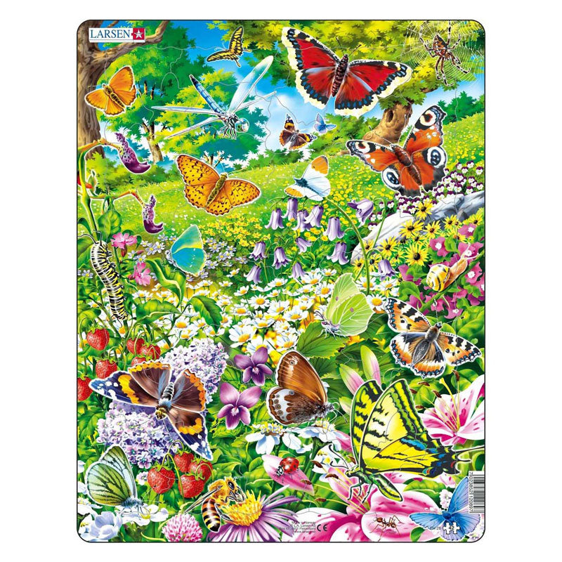 Selecta Larsen Pluzzle Animals - mariposas, 42 °.