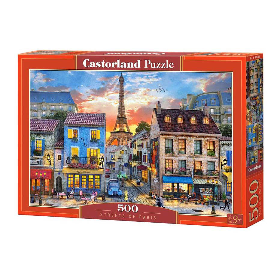 Selecta castorland puslespil streets of paris, 500 stk.