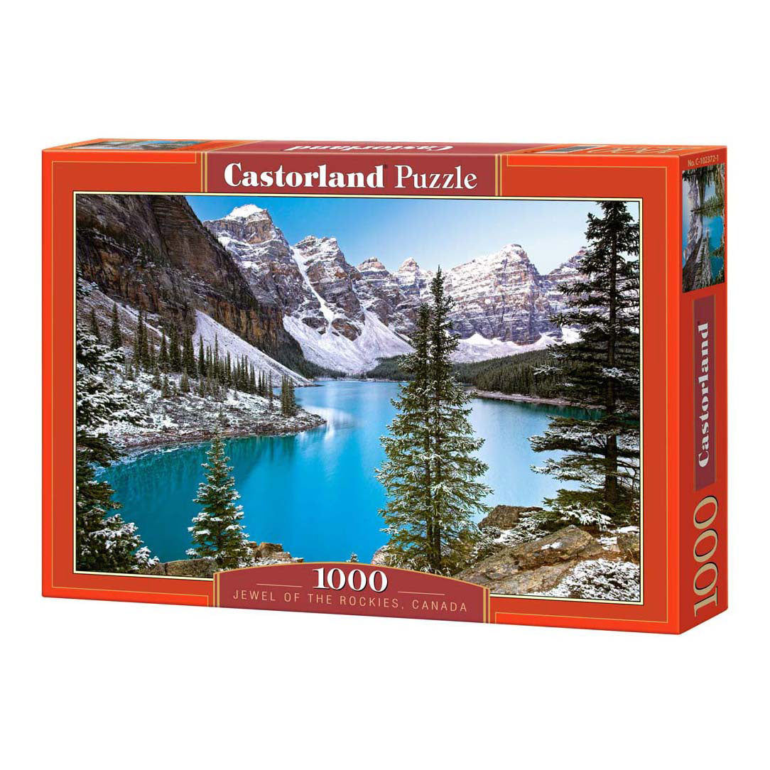 Selecta castorland jigsaw puzzle the jewel of the rockies canada, 1000 pcs.