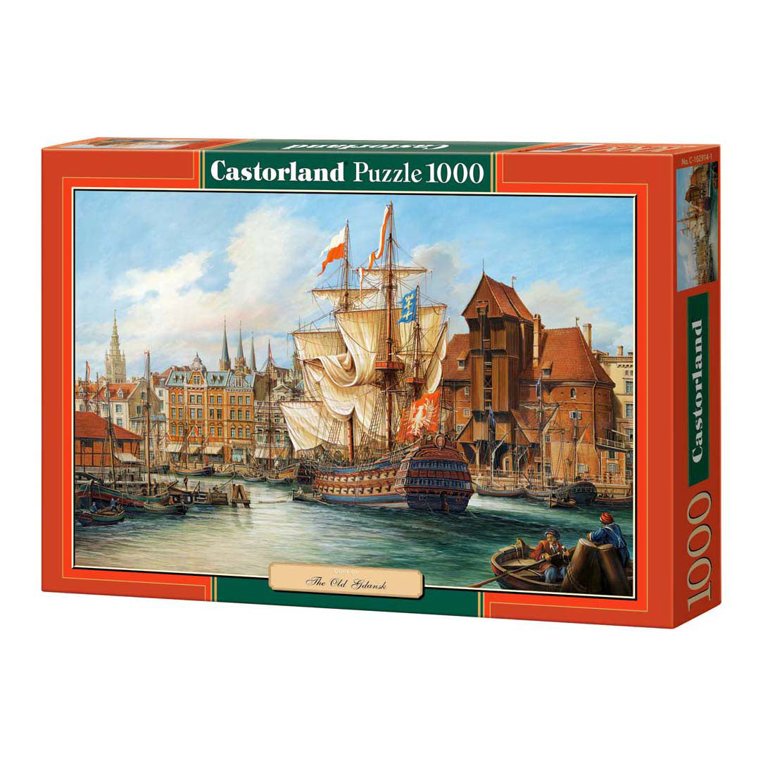 Selecta castorland jigsaw puzzle the old gdansk, 1000 pcs.