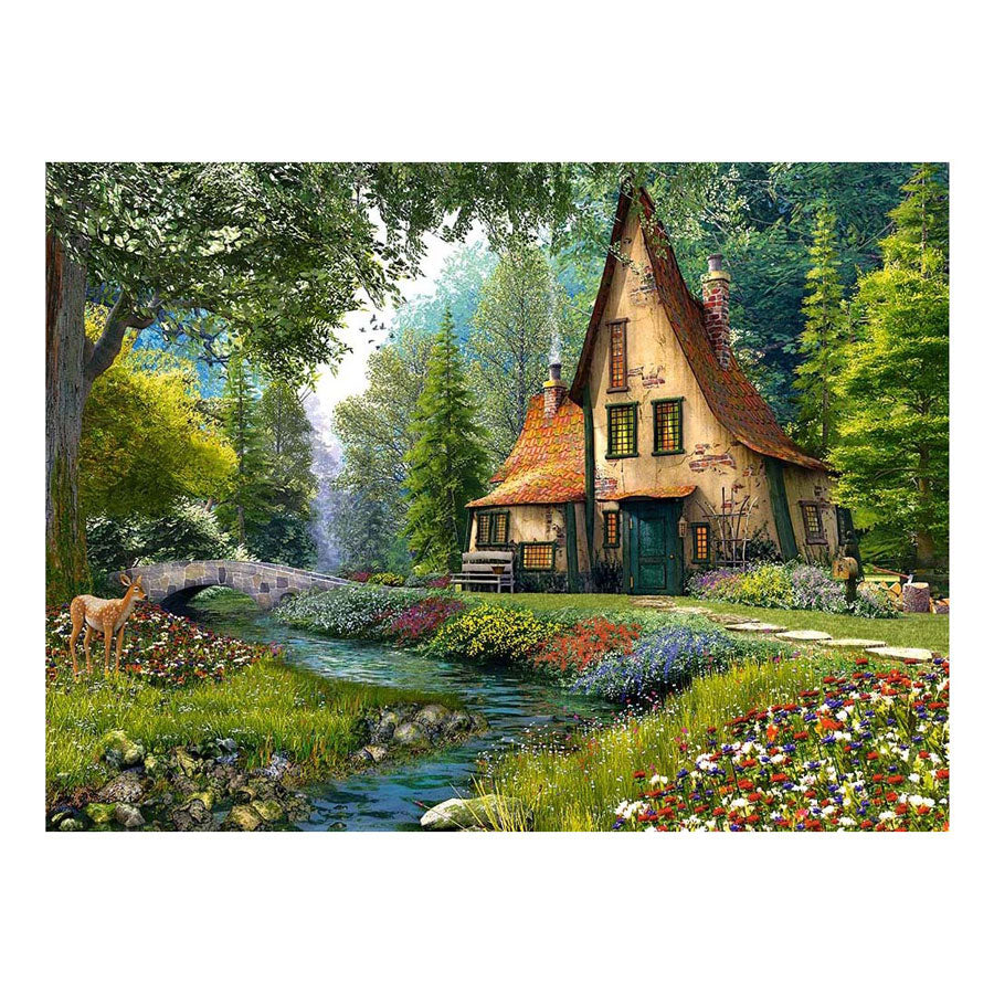 Selecta castorland jigsaw puzzle toadstool cottage, 2000 pcs.