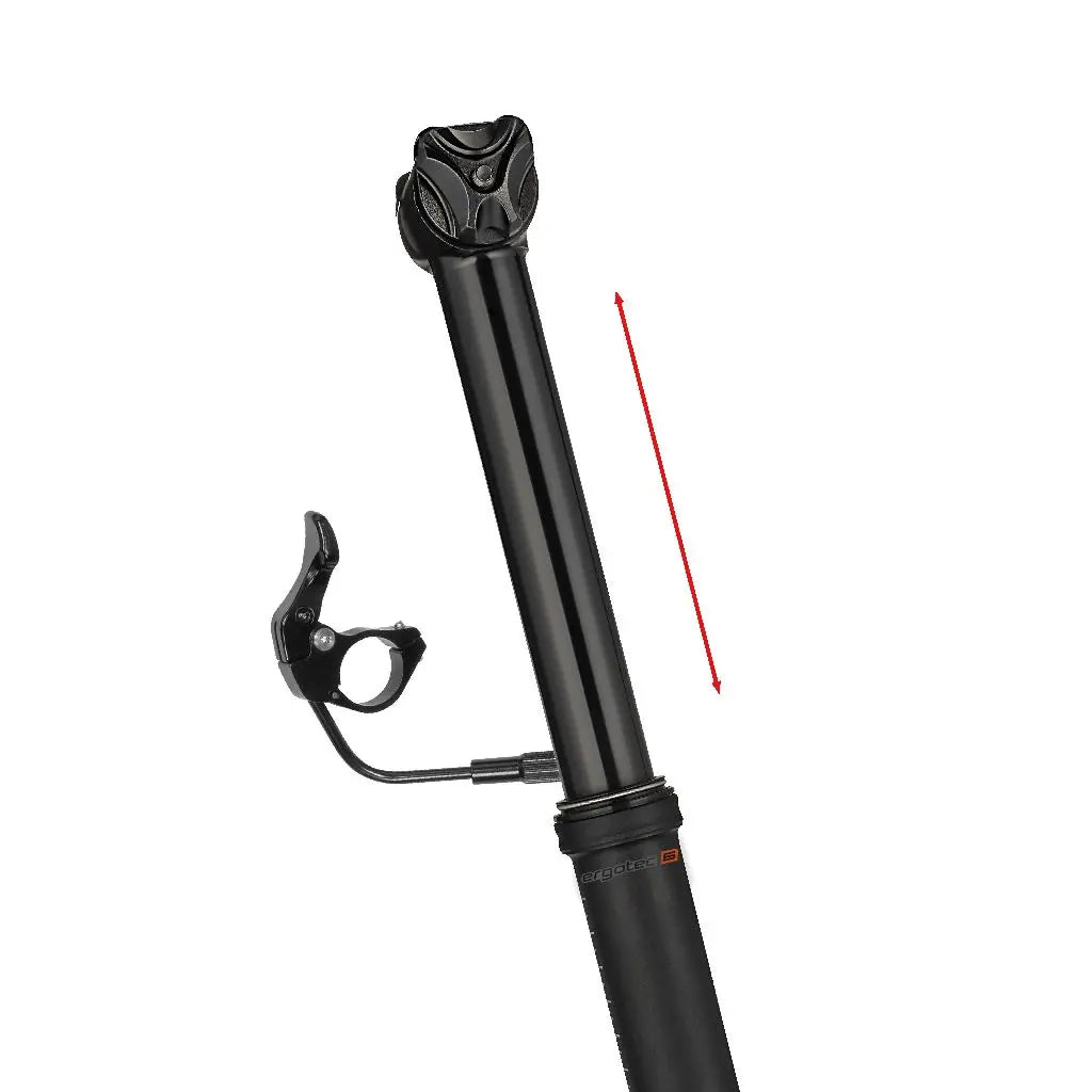 Ergotec sadelpind hugorm op og ned s 30,9 x 402 80 mm 40 mm