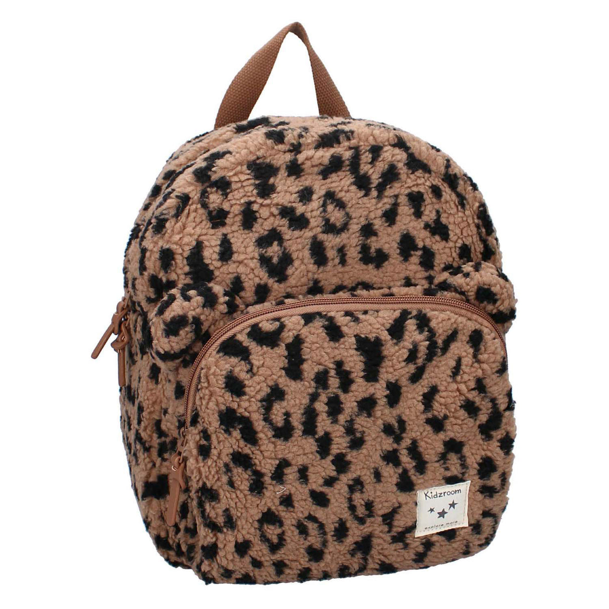 Mála droma kidzroom beary cló liopard ar bís