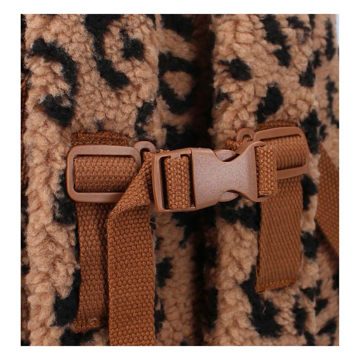 Mála droma kidzroom beary cló liopard ar bís