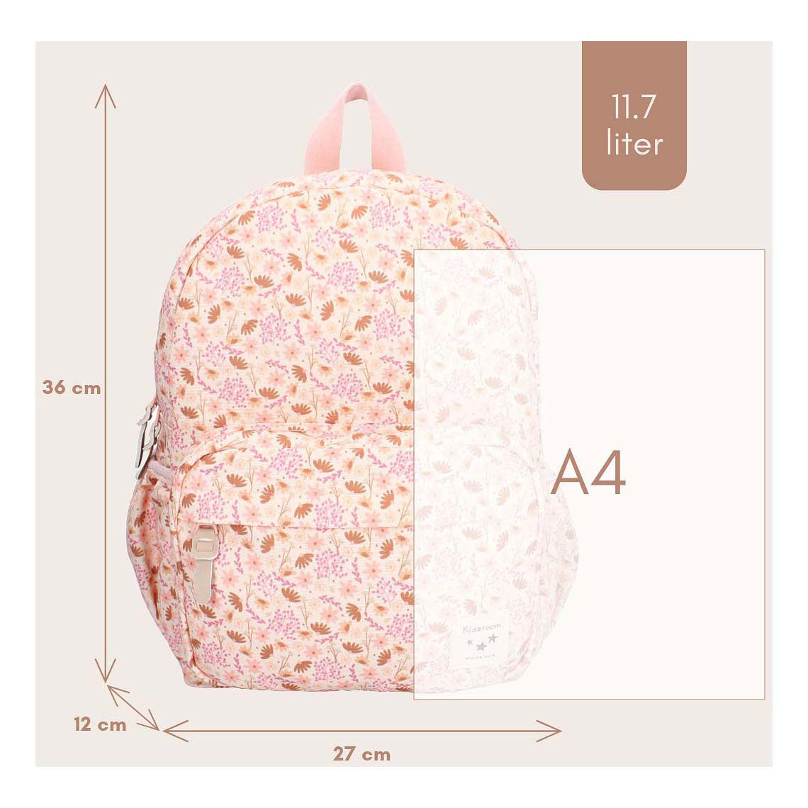 Kidzroom backpack turin enchanted memories pink