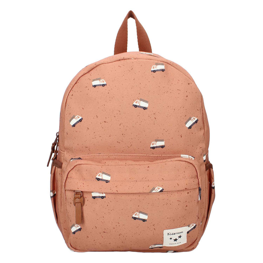 Kidzroom backpack turin enchanted memories brown fire truck