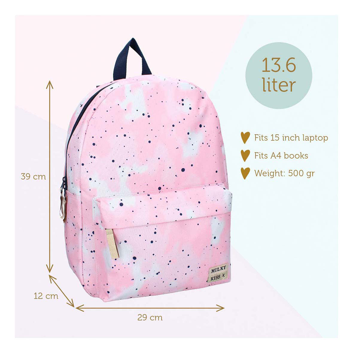 Mochila láctea mochila en negrita selección imprimir