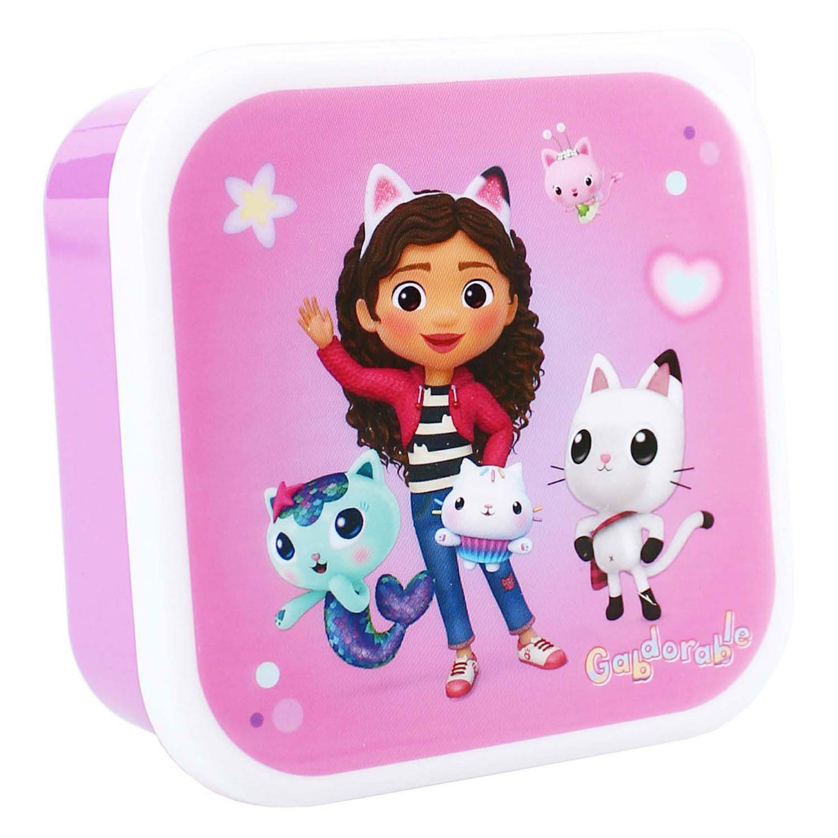 Conjunto de caixa de lanche Vadobag casa de bonecas de Gabby com 3 peças