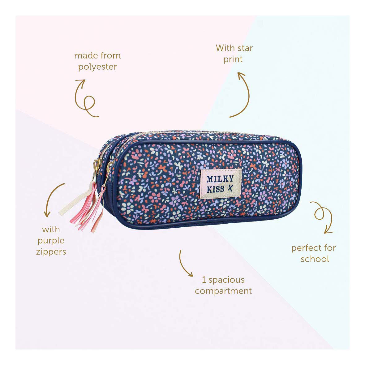 Milky kiss pouch floral fame