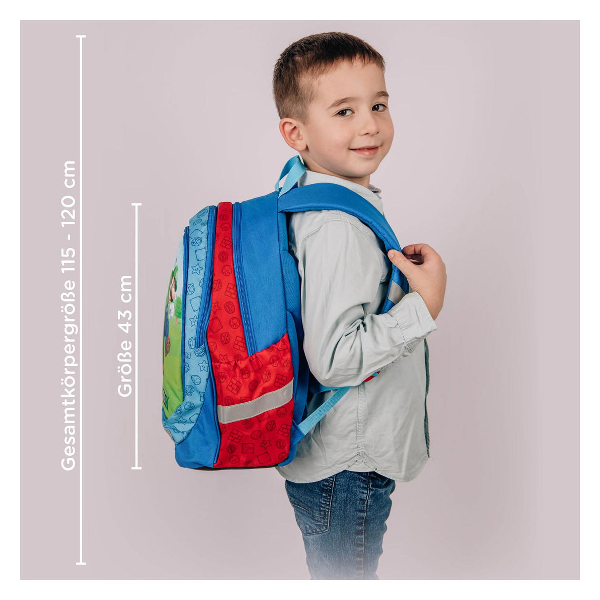 Mochila encubierta de la escuela Super Mario