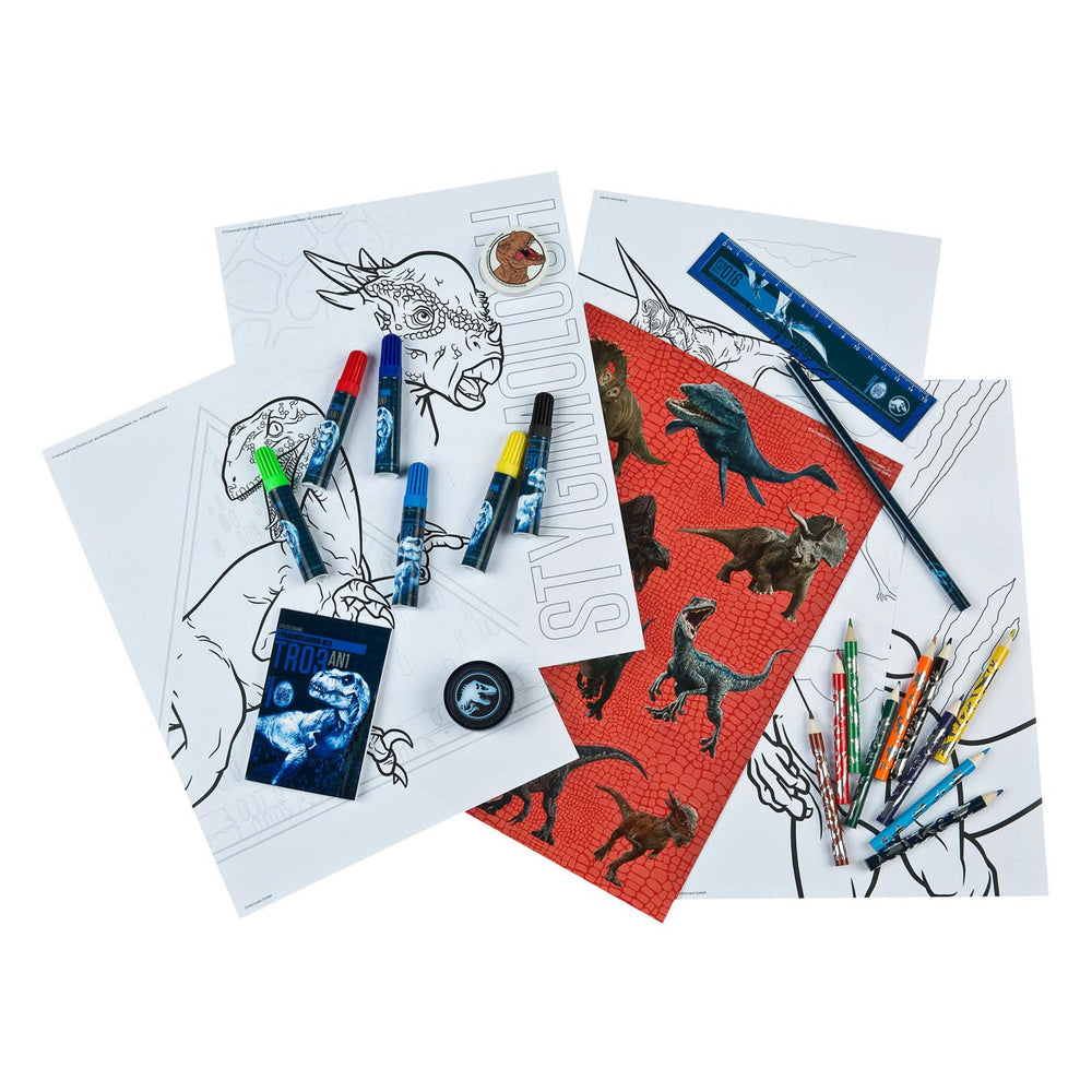 Jurassic World Stationery Tower Set, 35pcs.