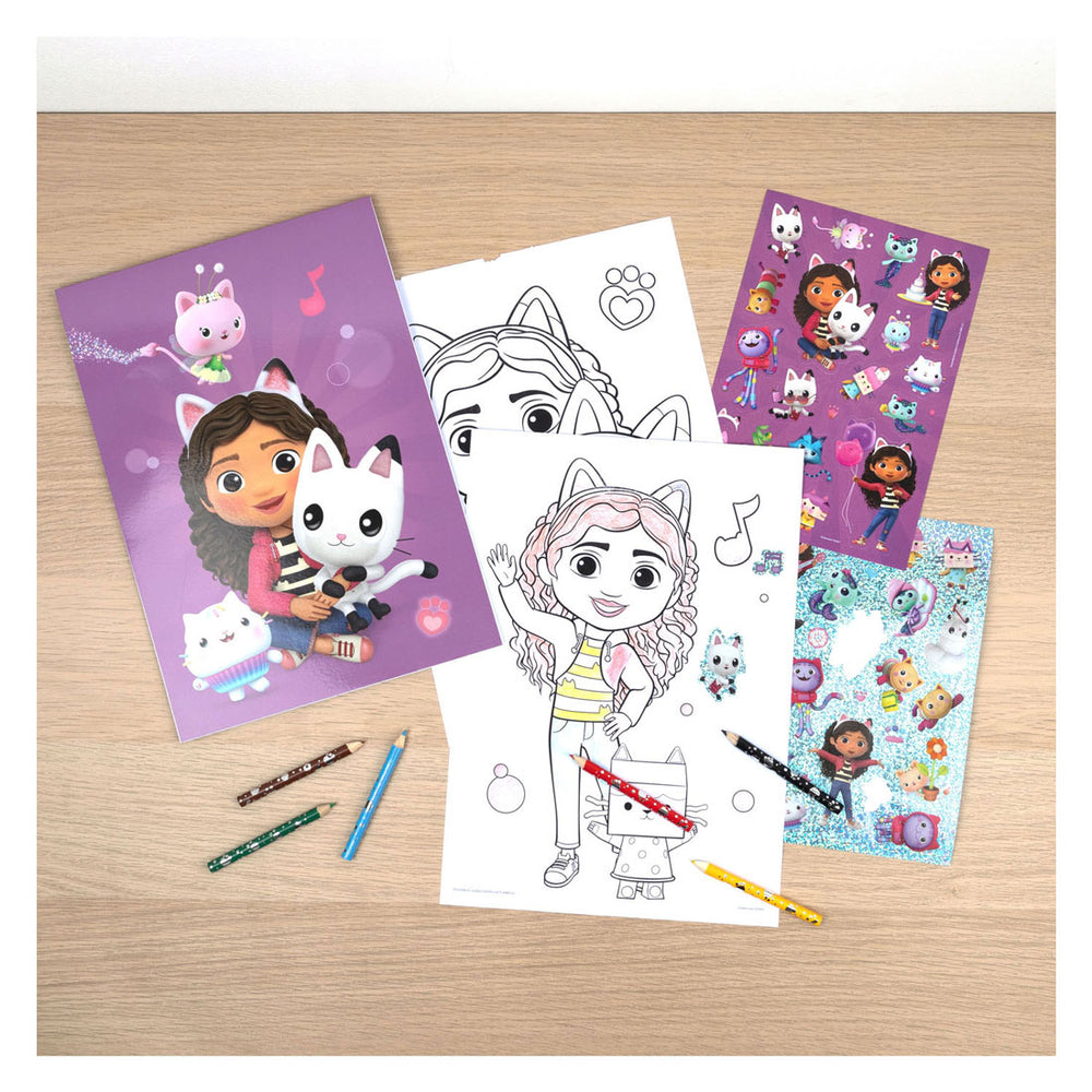 Undercover coloring set Gabby's dollhouse