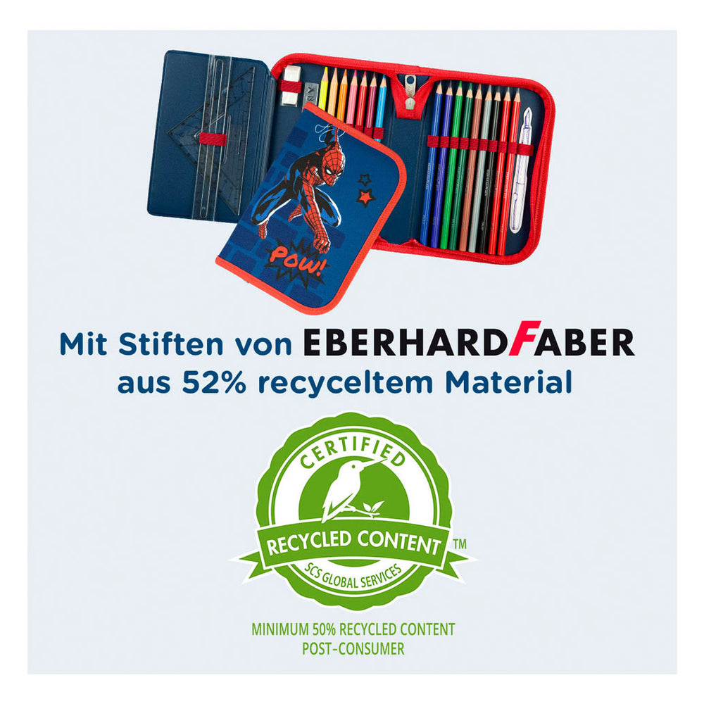 Undercover filled pencil case spiderman