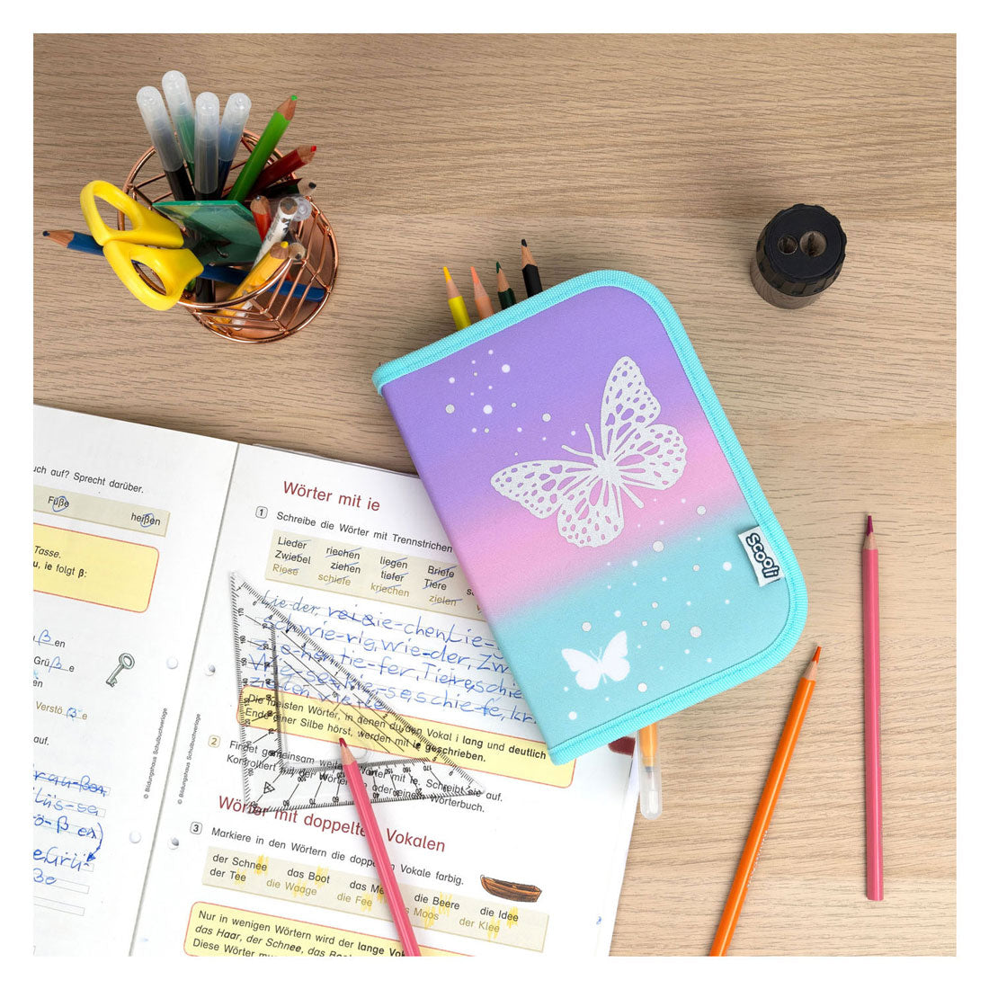 Undercover filled pencil case butterfly