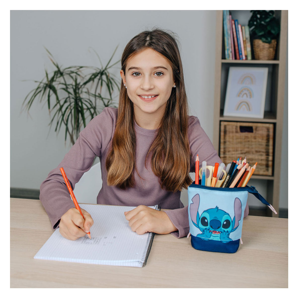 Undercover pencil case and pen holder 2-in-1 stitch