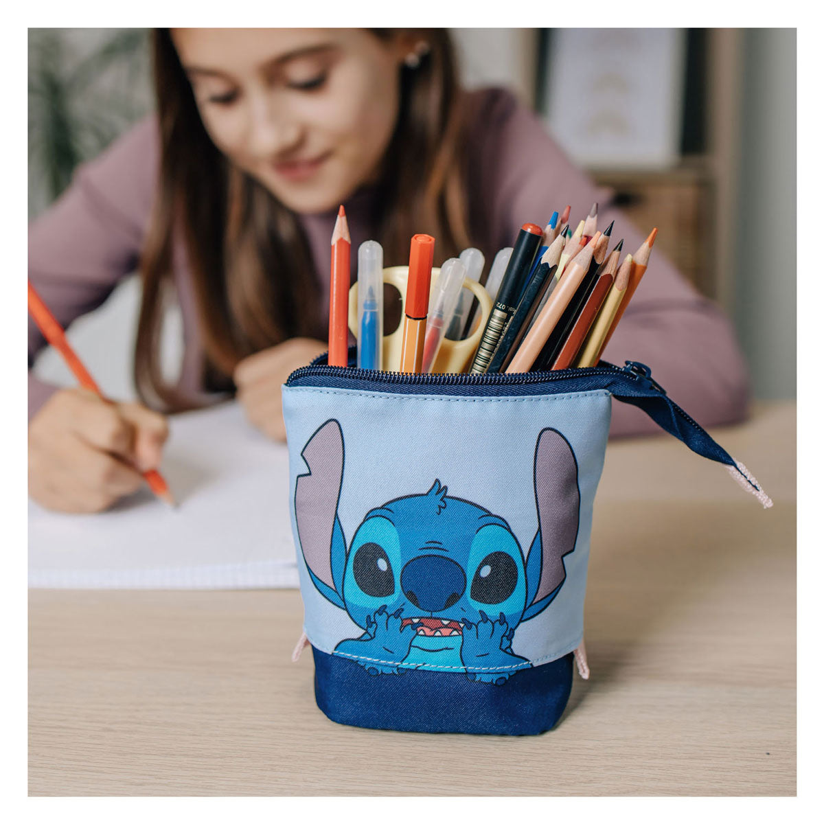 Undercover pencil case and pen holder 2-in-1 stitch